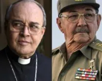 Cardenal Jaime Ortega / Raúl Castro