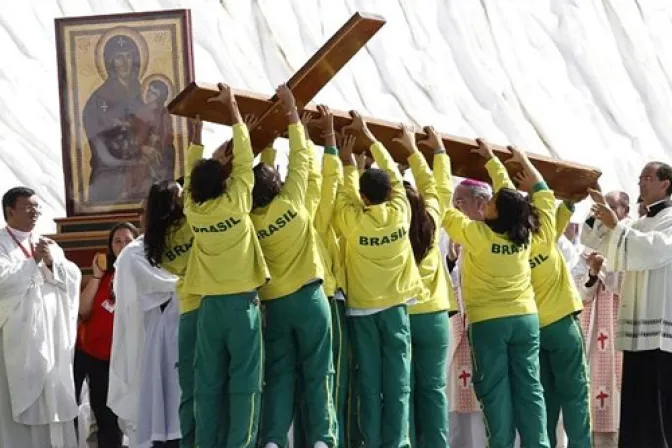 La Cruz y la Virgen de las JMJ llegan a Río de Janeiro