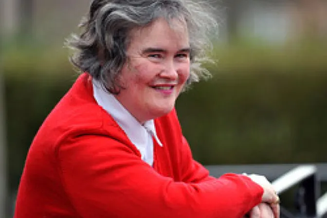 Susan Boyle podría cantar para el Papa Benedicto XVI en Escocia