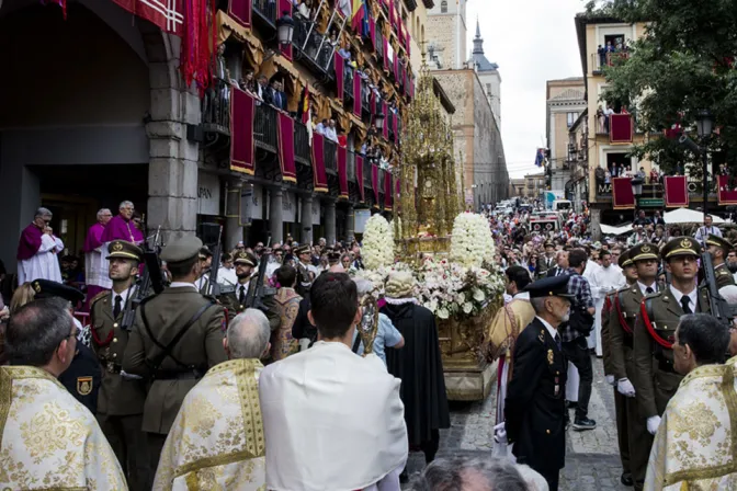 Procesión eucarística del Corpus Christi en Toledo, España 02092024