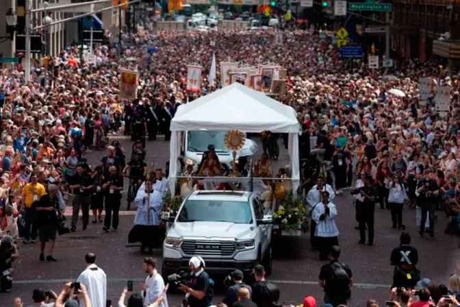 La procesión eucarística en Indianápolis 21072024