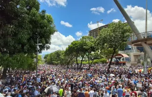 Protesta opositora en Caracas, el pasado 3 de agosto. Crédito: Vente Venezuela.