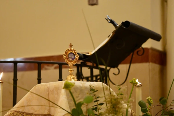 Reliquia de Sister Juana de la Cruz, exhibited during the Thanksgiving Mass for its beatification, this March 2. Credit: Diocese of Getafe.