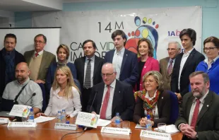 Principales representantes de asociaciones pro vida en España. Foto: ACI Prensa.  