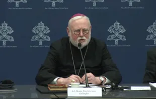 Mons. Richard Gallagher, Secretario para las Relaciones con los Estados del Vaticano. Crédito: Captura de Youtube de Vatican News.