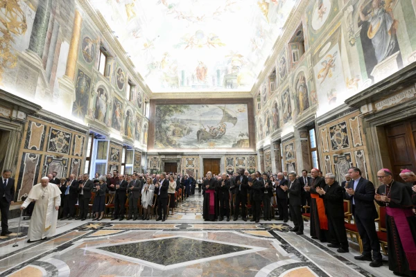 Fotografía de la audiencia esta mañana en el Vaticano. Crédito: Vatican Media