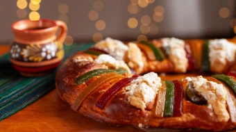 Tradicional rosca de Reyes.