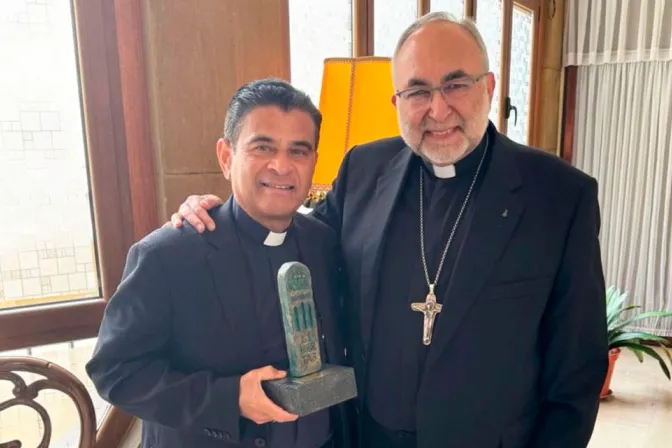 Obispo de Nicaragua Rolando Álvarez Lagos y el Arzobispo de Oviedo 09062024