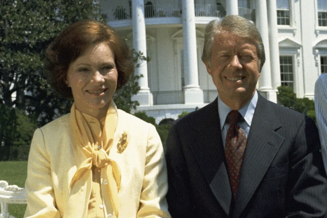 El expresidente de los Estados Unidos, Jimmy Carter junto a su mujer Rosalynn.