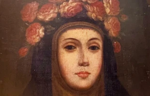 Pintura de Santa Rosa de Lima en la capilla del Monasterio donde murió Crédito: Abel Camasca - ACI Prensa