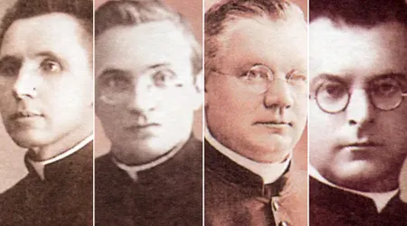 P. Ignacy Dobiasz, P. Franciszek Harazim, P. Jan Świerc y P. Kazimierz Wojciechowski