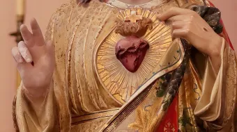 Detalle del Sagrado Corazón de Jesús.