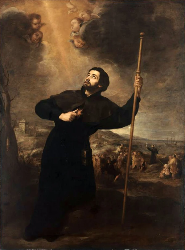 Pintura de San Francisco Javier. Crédito: óleo sobre tela de Bartolomé Esteban Murillo / Dominio público.