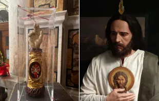 Fragmento del hueso del brazo de San Judas Tadeo que estará visitando México Crédito: Reliquias de San Judas Tadeo en México