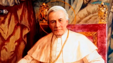 Retrato del Papa San Pío X del pintor Fray Pedro Subercaseaux