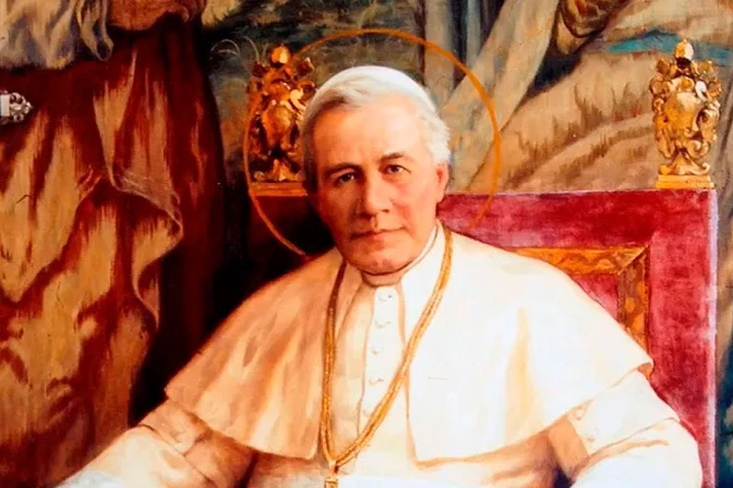 Retrato del Papa San Pío X del pintor Fray Pedro Subercaseaux