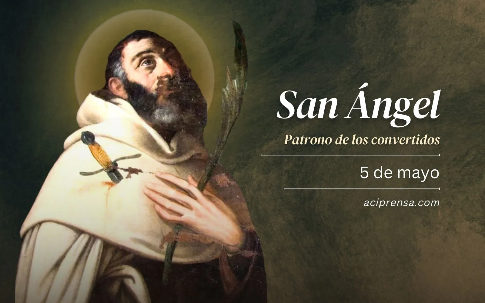 Saint of the day May 5: Saint Angel.  Catholic Saints