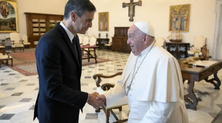 El Papa Francisco recibió al presidente del Gobierno de España, Pedro Sánchez el 11 de octubre de 2024.