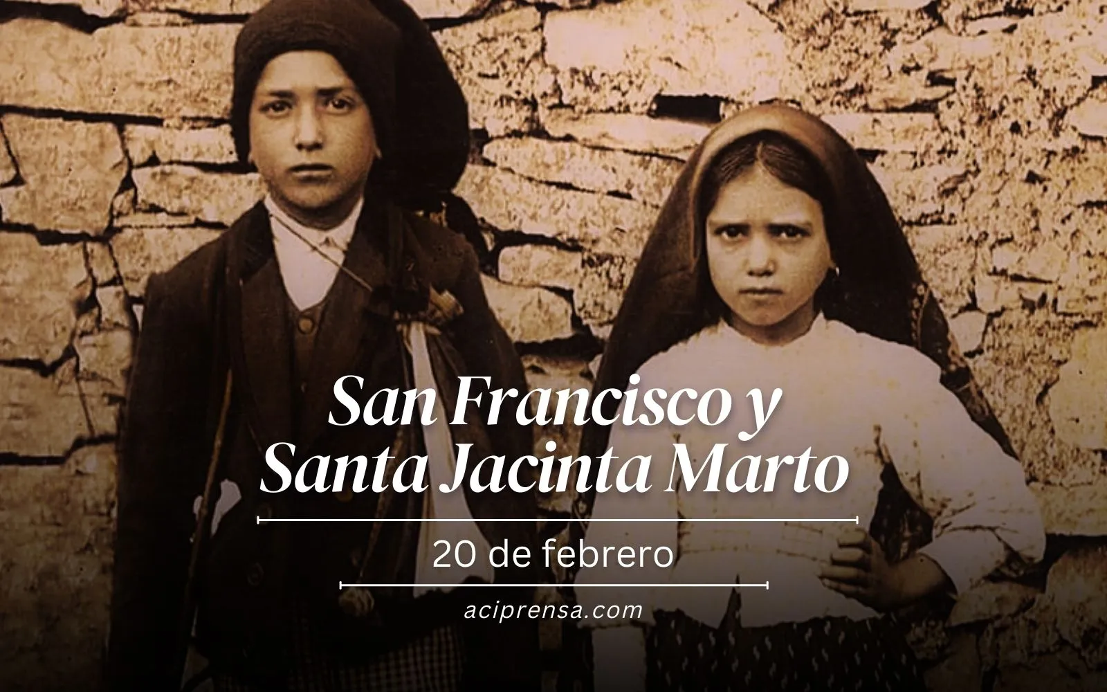 Saint of the day February 20: Saint Francis and Saint Jacinta Marto.  Catholic Saints