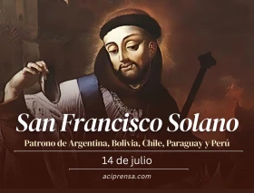 Hoy la Iglesia Católica celebra a San Francisco Solano, apóstol del Nuevo Mundo