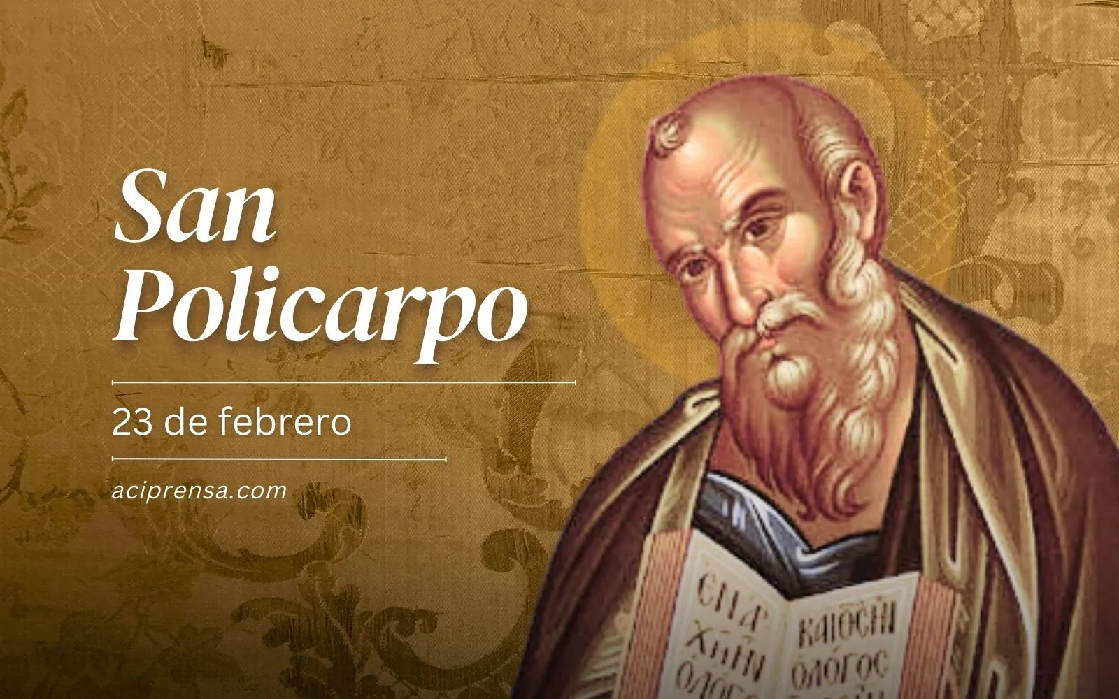 Saint of the day February 23: Saint Polycarp.  Catholic Saints