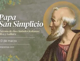 Today we celebrate Saint Simplicio, the Pope who fought a heresy that denied the humanity of Christ