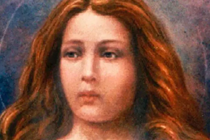 Pintura del siglo XX de Santa María Goretti.