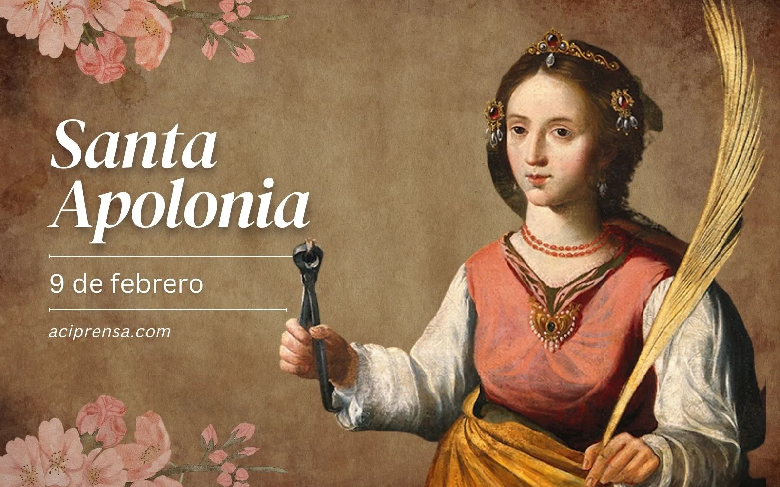 Saint of the day February 9: Saint Apolonia.  Catholic Saints