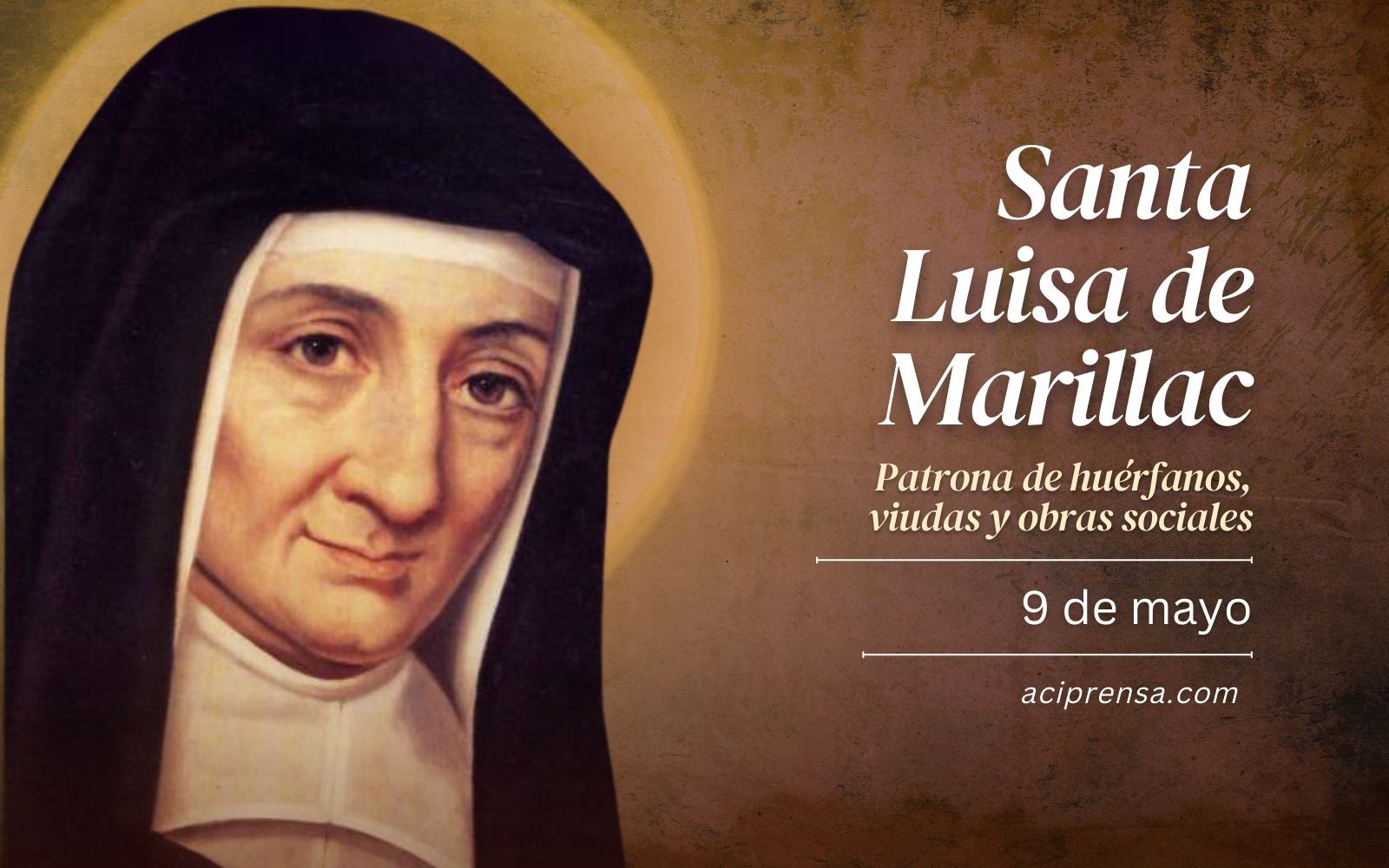 Saint of the day May 9: Saint Louise de Marillac.  Catholic Saints