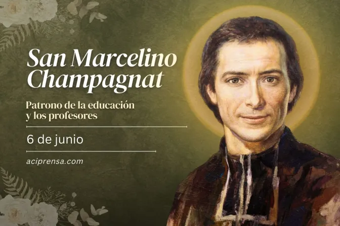 Santo del día 6 de junio: San Marcelino Champagnat. Santoral católico | ACI  Prensa