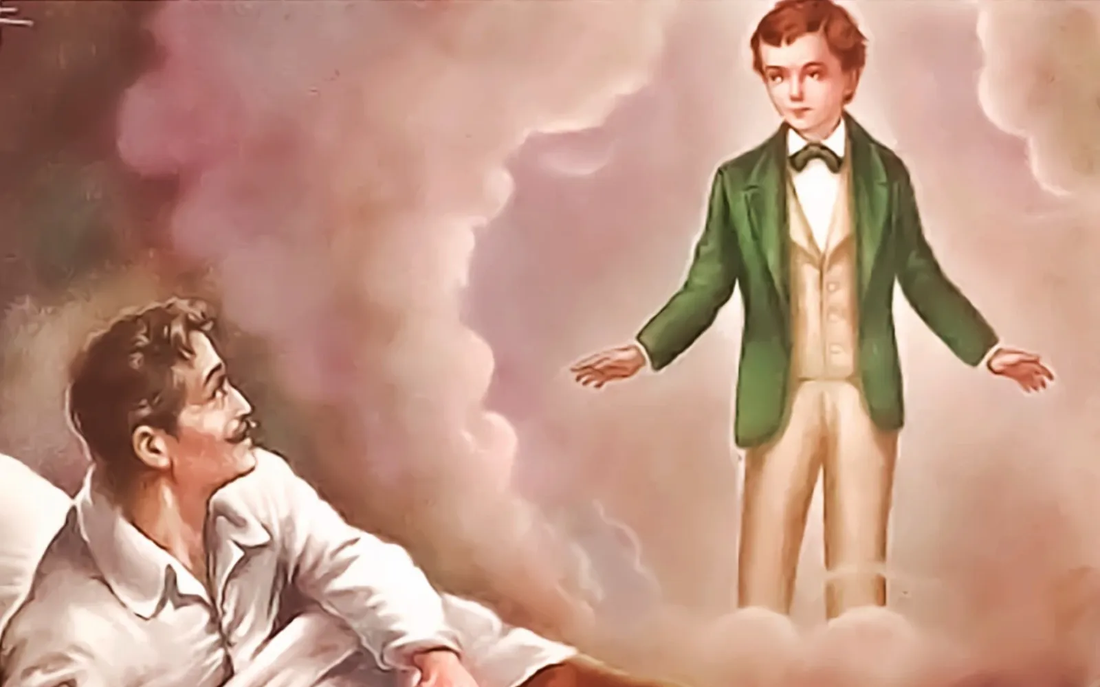 What did Saint Dominic Savio say to his father in an apparition after he died?