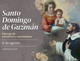 Hoy celebramos a Santo Domingo de Guzmán, quien recibió el Rosario de manos de la Virgen María