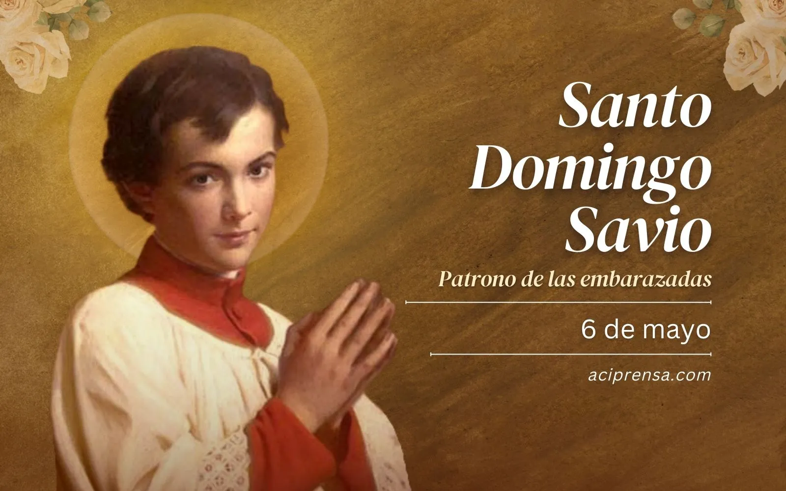 Saint of the day May 6: Saint Dominic Savio.  Catholic Saints