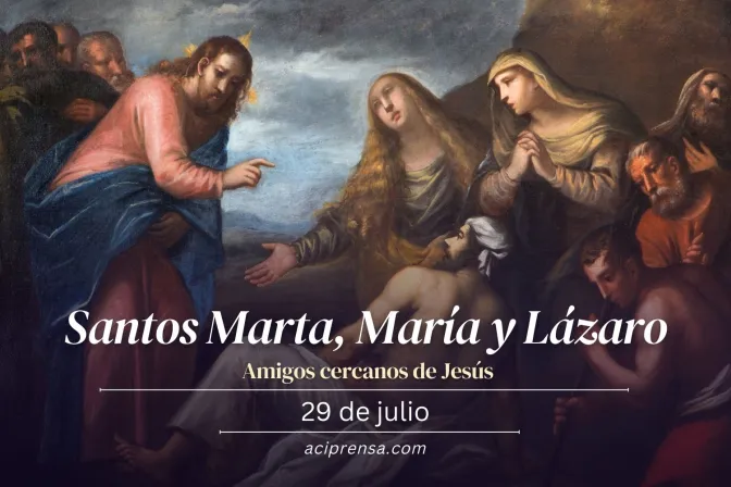 Santos Marta, María y Lázaro