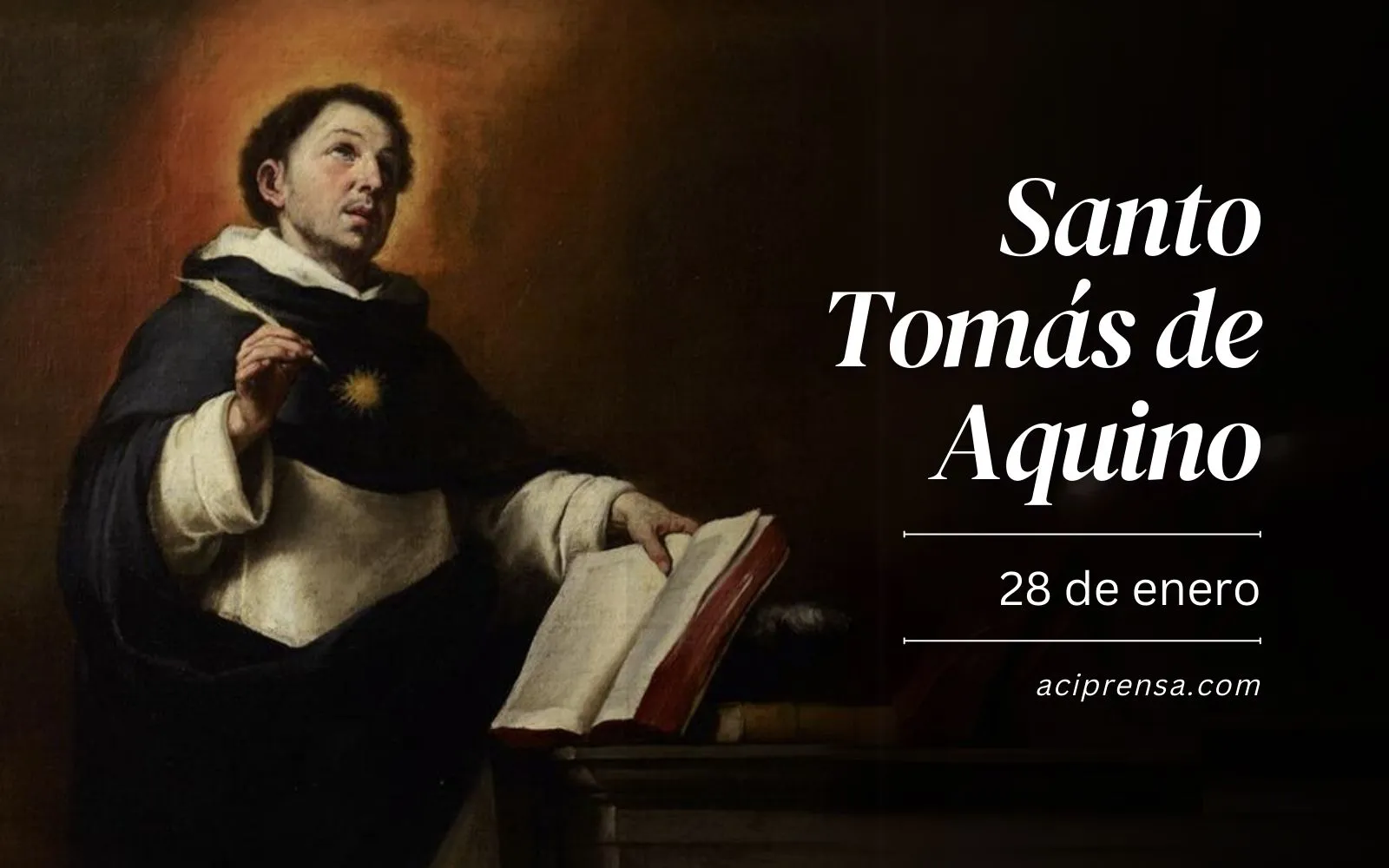 Saint of the day January 28: Saint Thomas Aquinas.  Catholic Saints