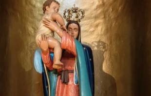 Imagen de la Virgen en el Santuario por la Vida Crédito: Patricia Dorantes