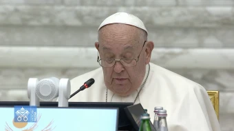 El Papa Francisco da su discurso tras el Sínodo de la Sinodalidad