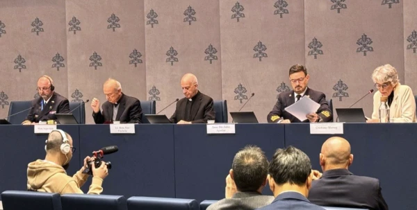 Several Italian military have participated in the press conference in the Vatican. Credit: screenshot medium