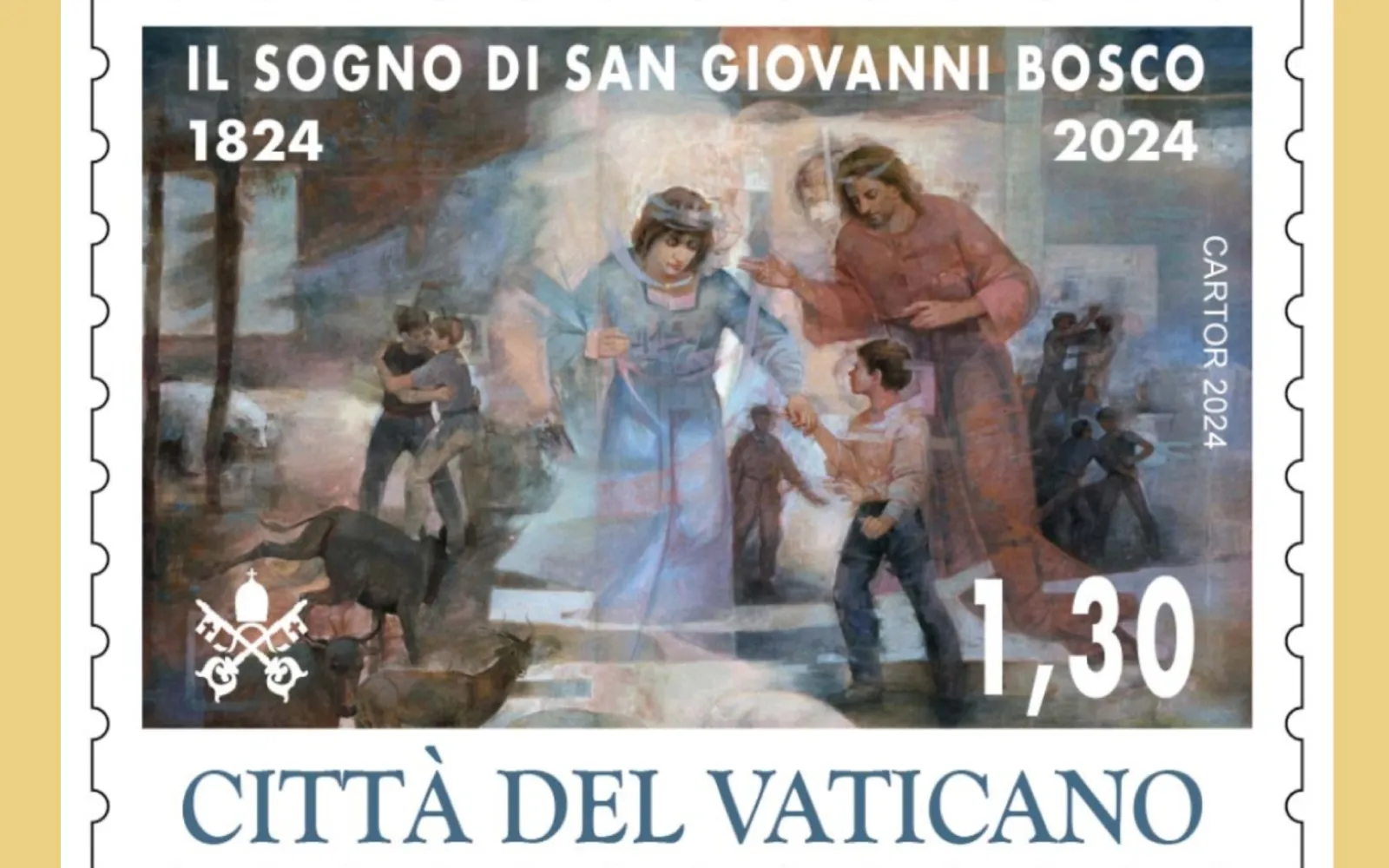 Vatican celebrates Don Bosco’s first prophetic dream with postage stamp