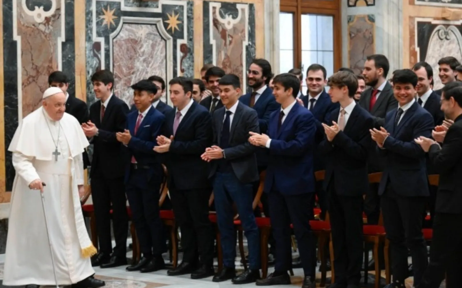 Pope Francis to seminarians in Madrid: Putting God at the center is only achieved with adoration