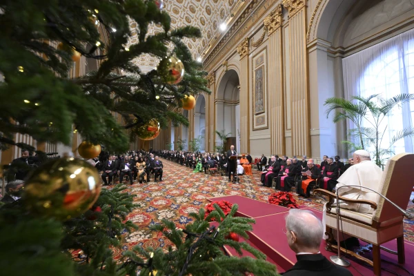 Audiencia con el Cuerpo Diplomático este 9 de enero. Crédito: Vatican Media