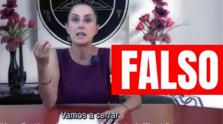 Fact Check: Claudia Sheinbaum no prometió cerrar iglesias en México ni grabó video con fondo satánico