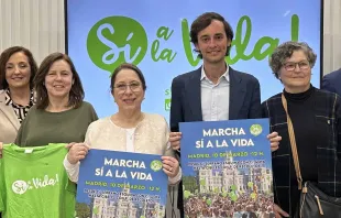 Representantes de los organizadores de la Marcha por la Vida 2024 en España. Crédito: Sí a la Vida 2024.