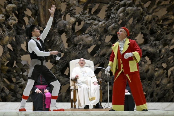 The circus in the Vatican this Wednesday, January 15. Credit: Vatican Media