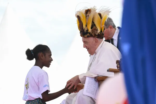 Pope Francis in Vanimo. Credit: Vatican Media