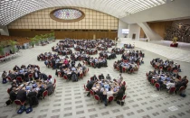 Los participantes del Sínodo de la Sinodalidad en el Aula Pablo VI