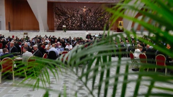 Imagen de los miembros del Sínodo reunidos en el Aula Pablo VI del Vaticano