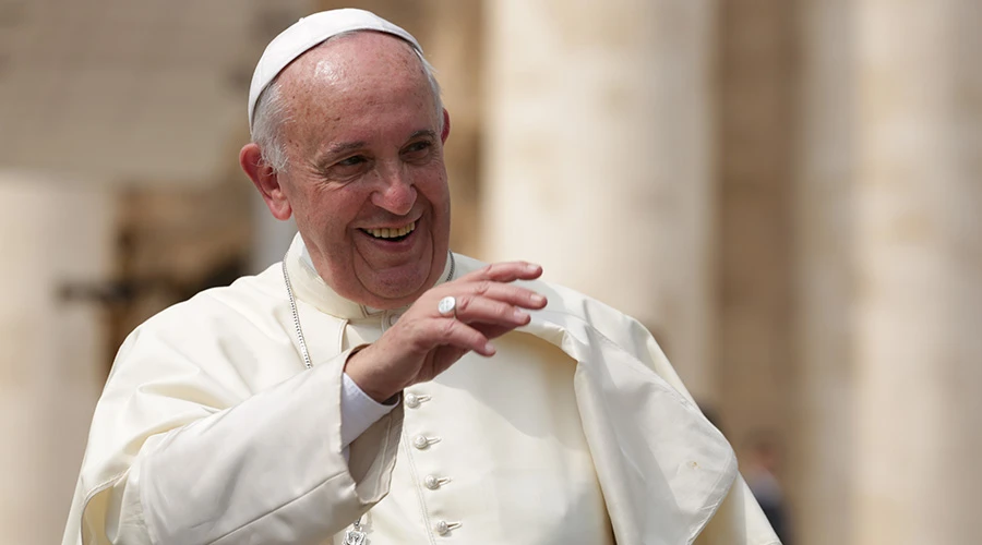 El Papa Francisco en la Audiencia General de este miércoles / Foto: Daniel Ibáñez (ACI Prensa)