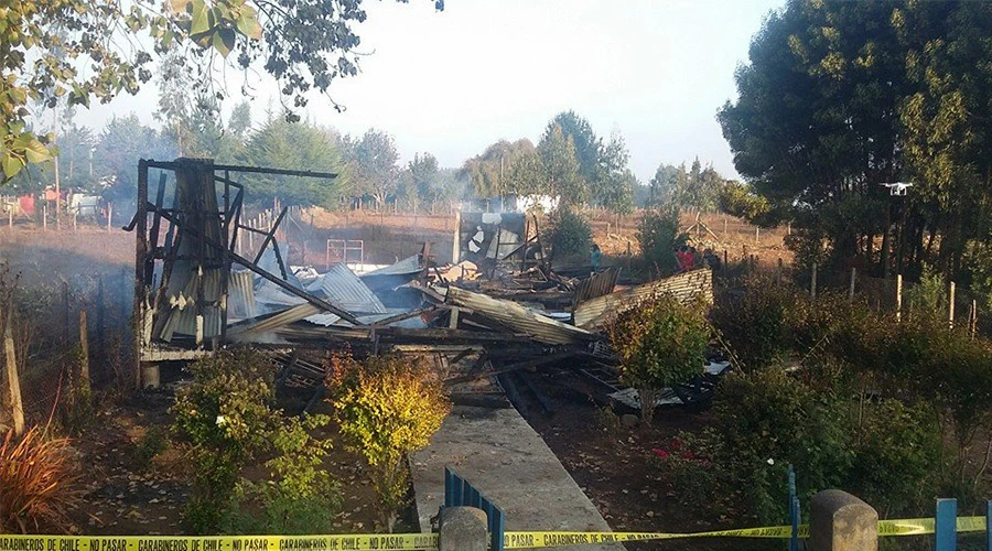 Incendio de iglesia en Chile / Arquidiócesis de Concepción