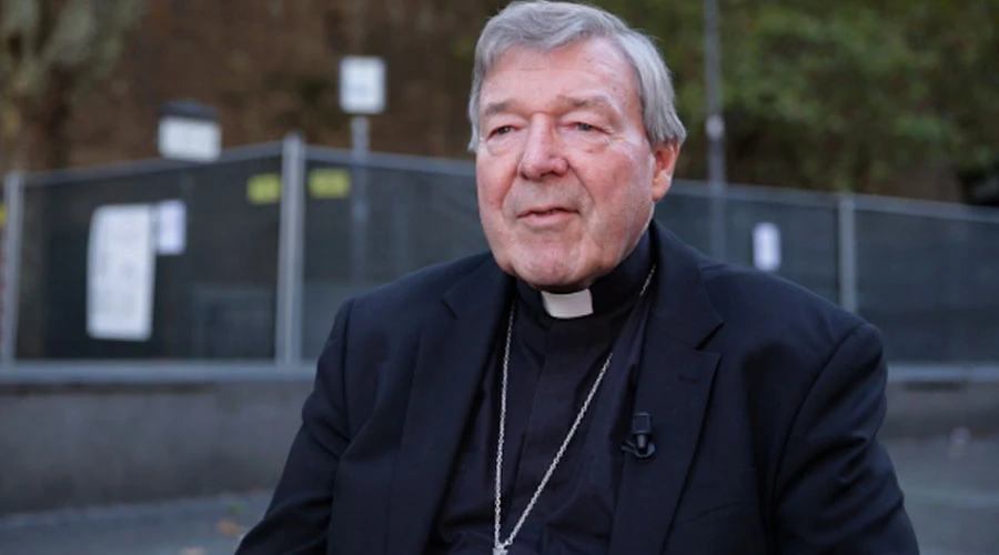 Cardenal George Pell. Foto Daniel Ibáñez / ACI Prensa